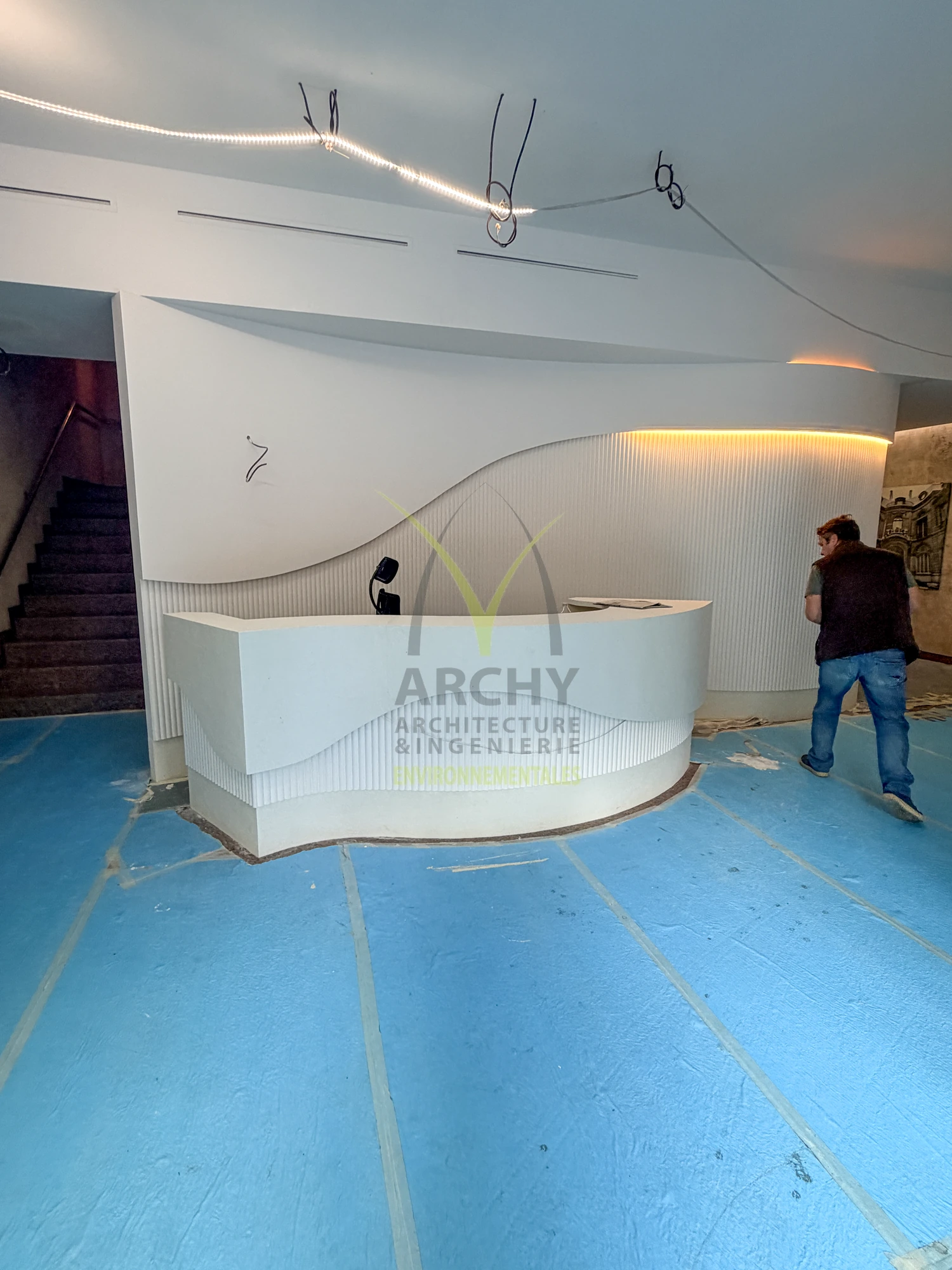 Avenue Georges V · Paris — Le nouvel accueil prend forme, vue 1 · Suivi de chantier · 6 octobre 2026