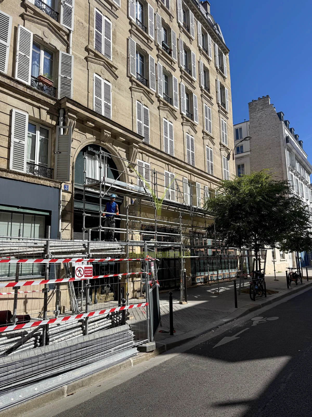 Rue Pleyel · Paris — Façades et toiture : lire l’enveloppe existante, vue 1 · Archives · juillet et septembre 2026