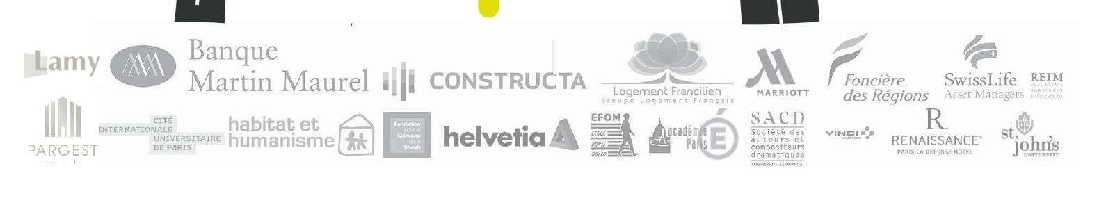 Logos des références présentées dans la Plaquette ARCHY 2026