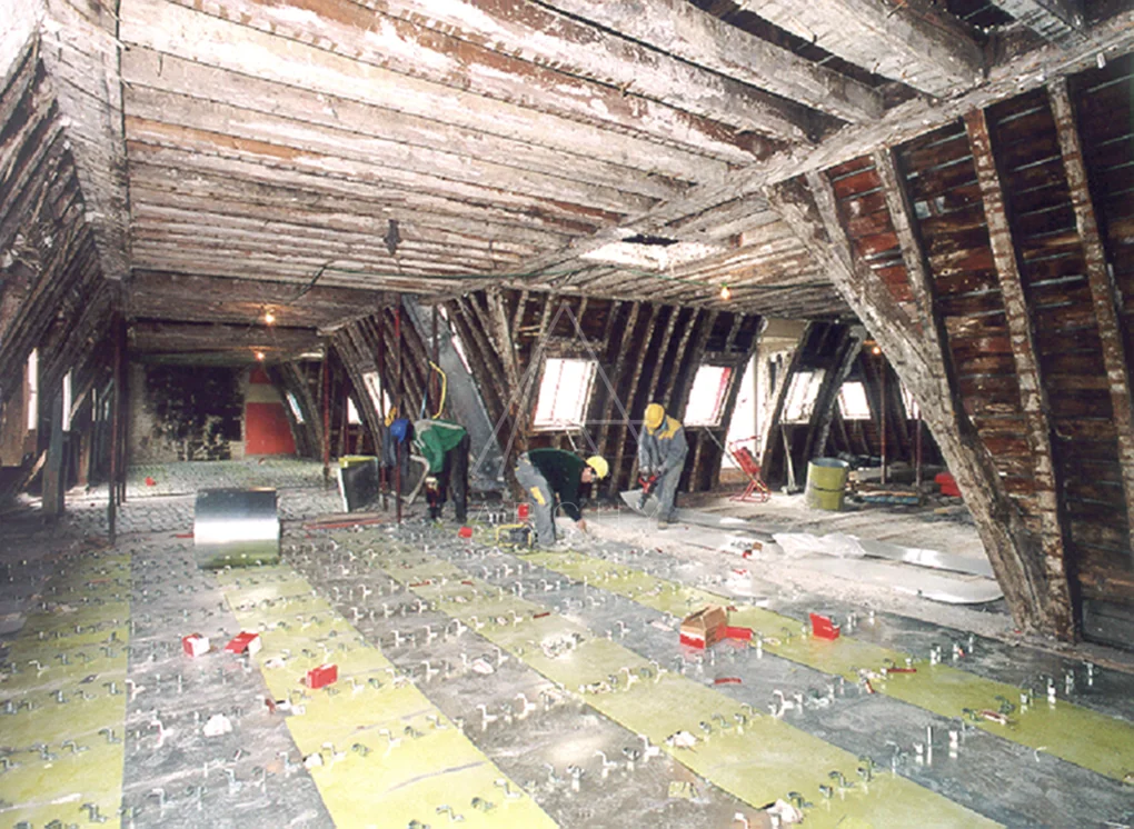 Préparation des combles