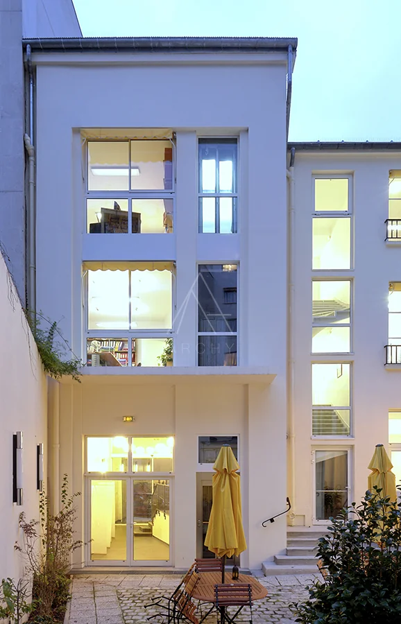 Extension sur cour achevée
