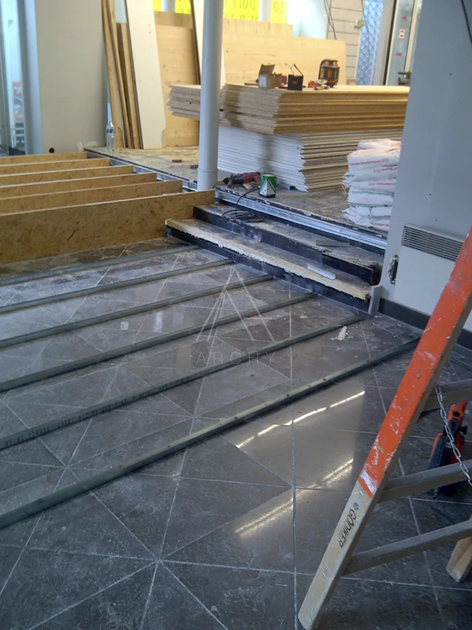 Sol en cours de réalisation