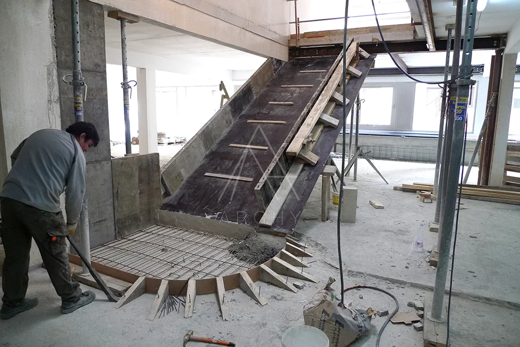 Construction de l’escalier