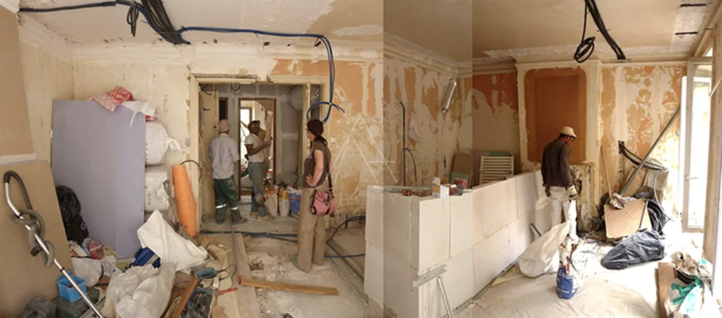 Aménagement en chantier