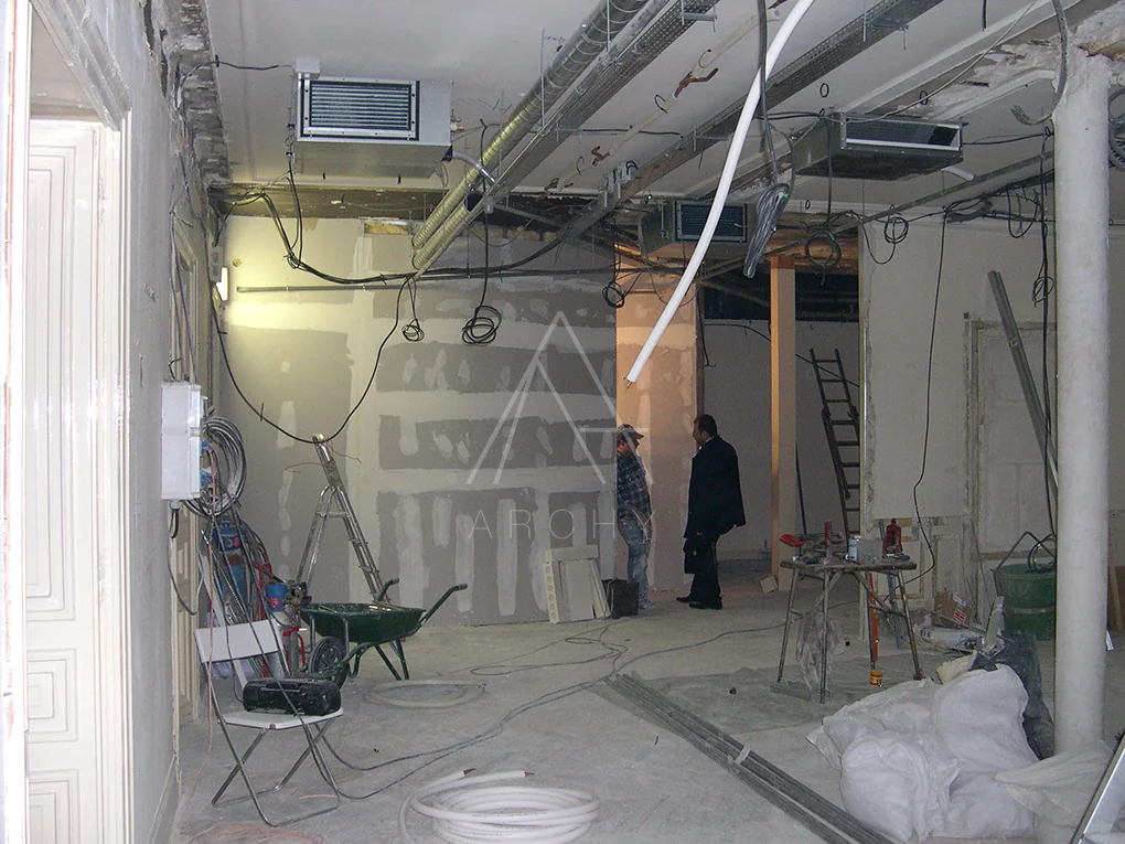 Cloisons et réseaux en chantier