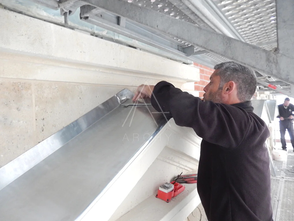 Travail de restauration