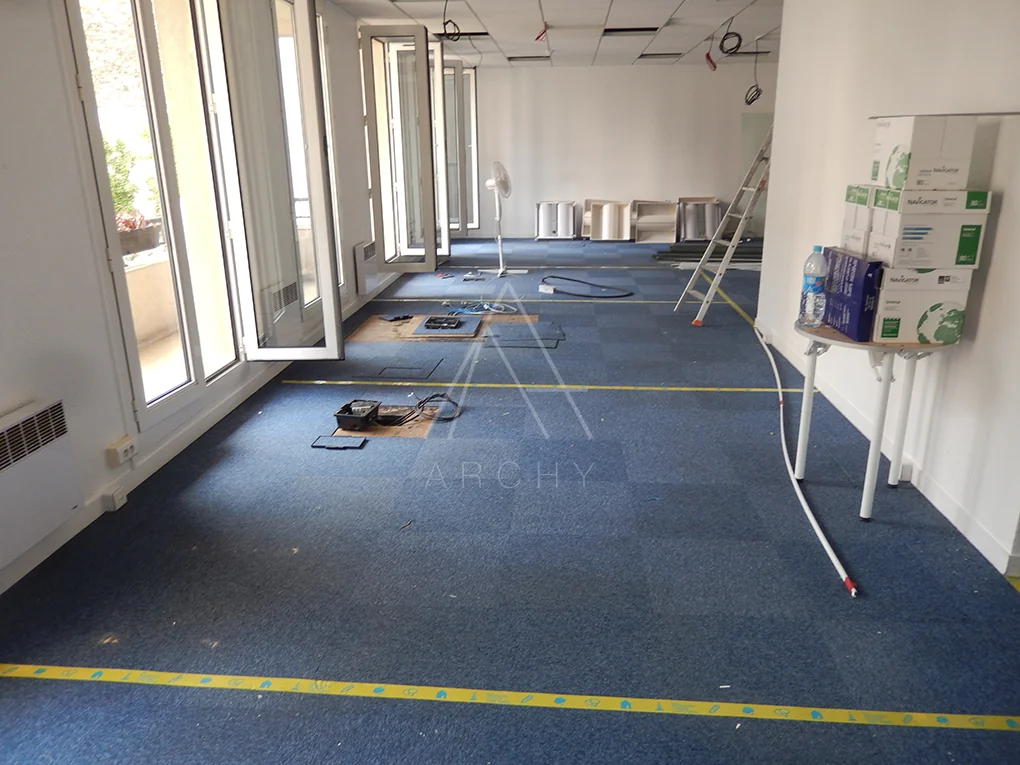 Bibliothèque en chantier